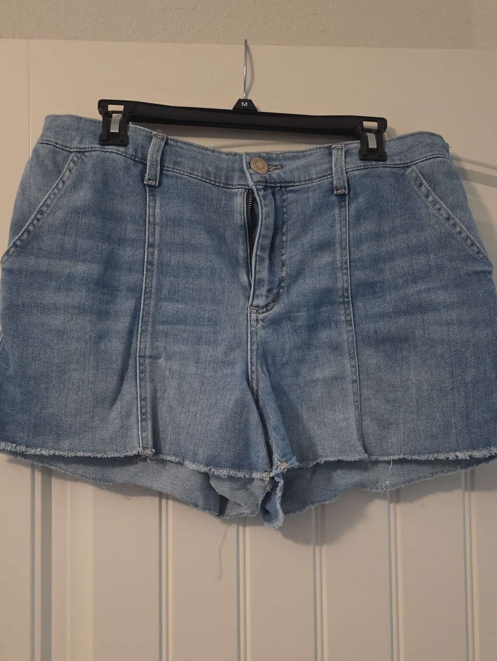 Maurices Light Blue Denim High-Rise Jean Shorts